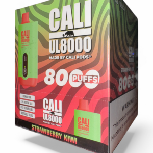 CALI  UL8000 PUFFS DISPOSABLE 5% 6CT STRAWBERRY KIWI