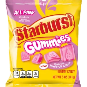 PEG STARBURST GUMMI ALL PINK 5OZ