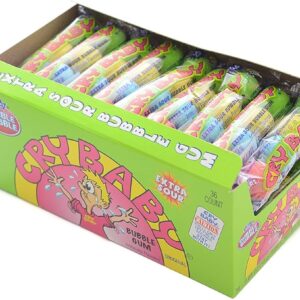 DUBBLE BUBBLE CRY BABY EXTRA SOUR GUM 0.64OZ 36CT