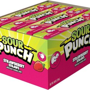 SOUR PUNCH STRAWBERRY STRAWS 24CT REG.