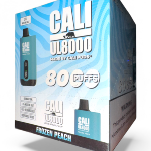 CALI  UL8000 PUFFS DISPOSABLE 3% 6CT FROZEN PEACH