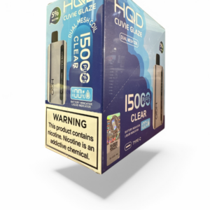 HQD CUVIE GLAZE 5% 15000 PUFFS 5CT -CLEAR