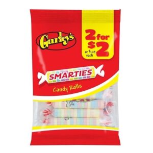 GURLEY'S SMARTIES CANDY ROLLS 2 FOR $2 12CT