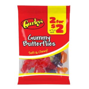 GURLEY'S GUMMY BUTTERFLIES 2 FOR $2 12CT