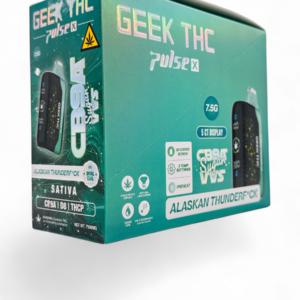 GEEK THC PULSE 7.5GM CB9A DISPOSABLE 5CT -ALASKAN THUNDERFUCK