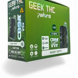 GEEK THC PULSE 7.5GM CB9A DISPOSABLE 5CT -GASSY TAFFY