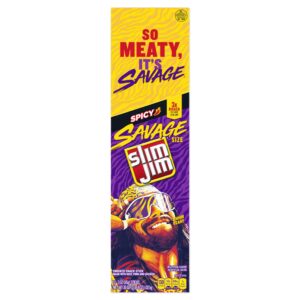 SLIM JIM 3OZ SAVAGE SO MEATY SPICY 12CT