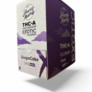 HAZY MARY THC-A 1GM THC-A FLOWER 20CT -GRAPE CAKE INDICA