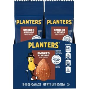 PLANTERS TUBE NUT SMOKED ALMOND 1.5OZ 18CT
