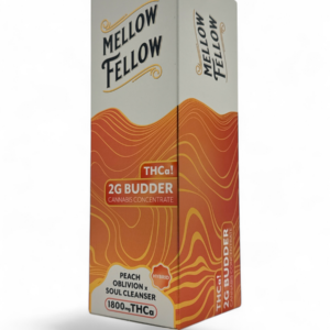 MELLOW FELLOW BUDDER 2GM THCA/THCP CONCENTRATE 6CT BOX -PEACH OBLIVION X SOUL CLEANSER