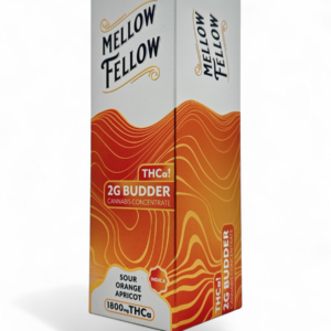 MELLOW FELLOW BUDDER 2GM THCA/THCP CONCENTRATE 6CT BOX -SOUR ORANGE APRICOT