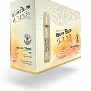 MELLOW FELLOW RELIEF BLEND 1ML DISPOSABLE 6CT BOX -STRAWNANA