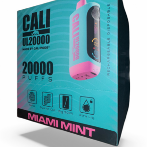 CALI UL20000 PUFF DISPOSABLE 5% 6CT -MIAMI MINT