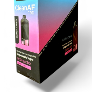 CLEAN AF 1200MG CDB 6000PUFF DISPOSABLE 5CT -COTTON CANDY