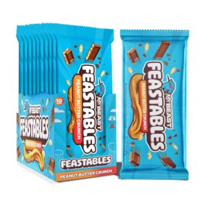 MR. BEAST PEANUT BUTTER CRUNCH FEASTABLES 2.1OZ 10CT