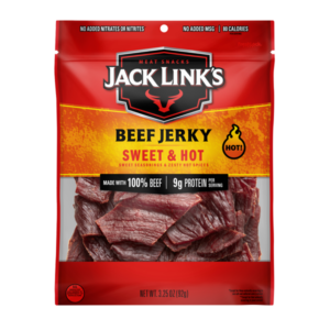 JACK LINK'S 3.25OZ BAG JERKY BEEF SWEET & HOT