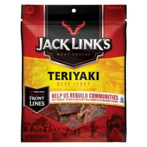 JACK LINK'S 3.25OZ BAG JERKY BEEF TERIYAKI