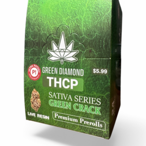 GREEN DIAMOND GREEN CRACK $5.99 THCP PRE ROLLS BOX 24CT