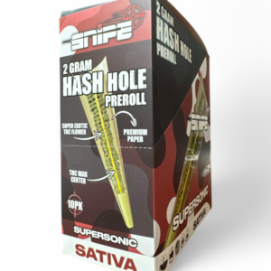 SNIPE HASH HOLE 2GM PREROLL 10CT -SUPERSONIC