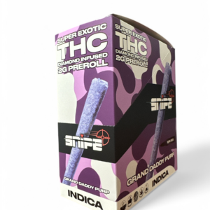SNIPE PURPLE DIAMOND INFUSED 2GM PREROLL 10CT -GRANDDADDY PURP