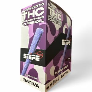 SNIPE PURPLE DIAMOND INFUSED 2GM PREROLL 10CT -PURPLE HAZE