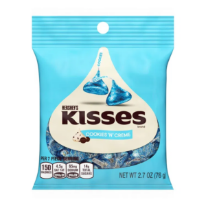 PEG HERSHEY'S KISSES COOKIE N CREAM 2.7OZ
