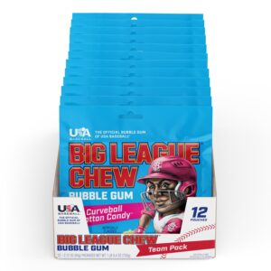 BIG LEAGUE CHEW COTTON CANDY 2.12OZ 12CT
