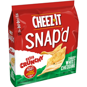 PEG CHEEZ-IT SNAP'D BAG 2.2OZ SHARP WHITE CHEDDAR