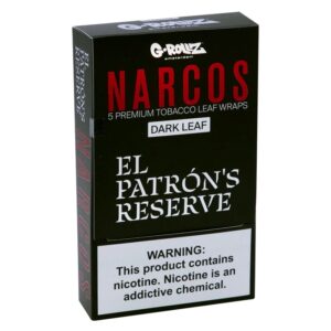G-ROLLZ NARCOS LEAF WRAPS  5/8CT BOX - DARK LEAF EL PATRONS RESERVE