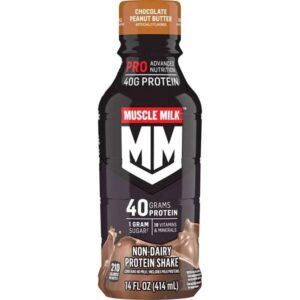 MUSCLE MILK PROTEIN CHOCOLATE PEANUT BUTTER 14OZ 12CT