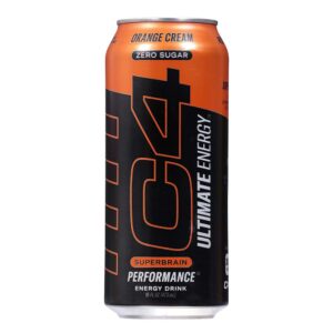 C4 ULTIMATE ENERGY ORANGE CREAM 16OZ 12CT