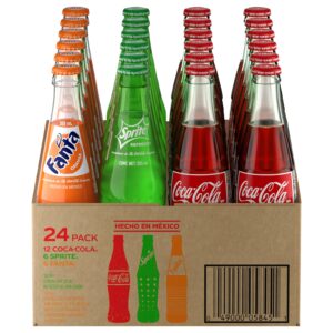 MEXICAN GLASS VARIETY COKE/SPRITE/FANTA 12OZ 24CT