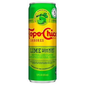 TOPO CHICO 12OZ CAN LIME WITH MINT 8CT