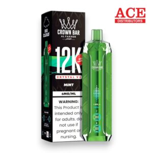 AL FAKHER CROWN BAR DISPOSABLE CRYSTAL V2 12000 PUFF 5CT MINT