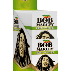 BOB MARLEY  HEMP WRAPS 2PK/ 25CT BOX SOUR APPLE