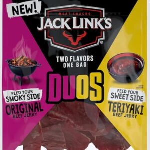 JACK LINK'S 3.25OZ BAG JERKY BEEF ORIGINAL + TERIYAKI