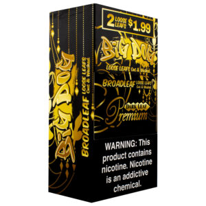 BIG DOG BROADLEAF WRAPS 2/1.99 20CT -DARK LEAF PREMIUM