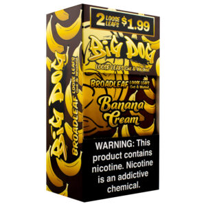 BIG DOG BROADLEAF WRAPS 2/1.99 20CT -BANANA CREAM