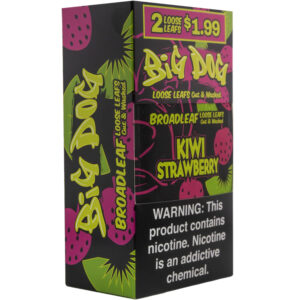 BIG DOG BROADLEAF WRAPS 2/1.99 20CT -KIWI STRAWBERRY