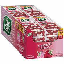 TIC TAC 100MINTS STRAWBERRY & CREAM 12CT
