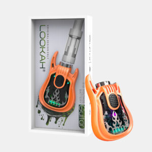 LOOKAH GUITAR 350mAH CARTRIDGE PRE HEAT VAPE BATTERY ORANGE 1CT