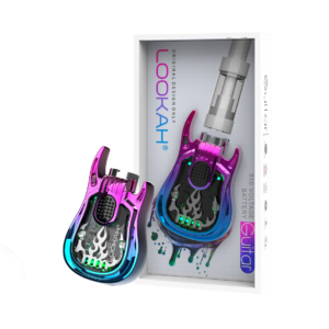 LOOKAH GUITAR 350mAH CARTRIDGE PRE HEAT VAPE BATTERY RAINBOW 1CT