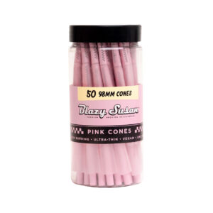 BLAZY SUSAN PINK CONES 98MM JAR 50PC