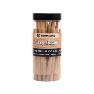 BLAZY SUSAN BROWN CONES 98MM JAR 50PC