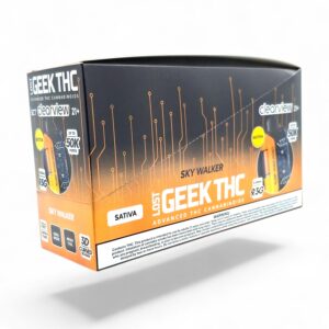 LOST GEEK THC CLEARVIEW 9.3GM DISPOSABLE 5CT -SKY WALER SATIVA