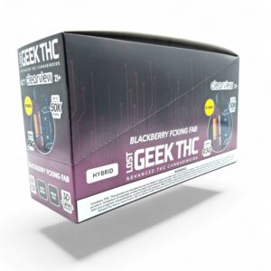 LOST GEEK THC CLEARVIEW 9.3GM DISPOSABLE 5CT -BLACKBERRY FCUKING FAB HYBRID
