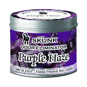 SKUNK SMOKE ELIMINATOR CANDLE JAR 13OZ PURPLE HAZE