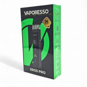 VAPORESSO XROS PRO 1200mAH POD STARTER KIT 3ML 0.6OHM MESH POD BLACK 1CT
