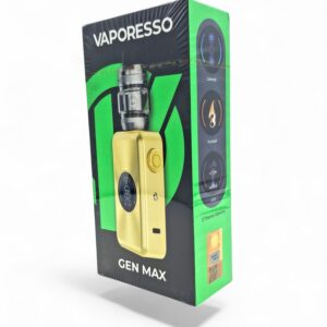 VAPORESSO GEN MAX 220W DUAL STARTER KIT PLATINUM GOLD 6ML 1CT