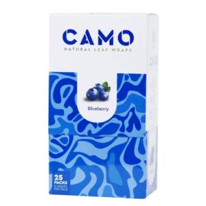 AFGANHEMP CAMO NATURAL LEAF WRAPS BLUEBERRY 5/25CT